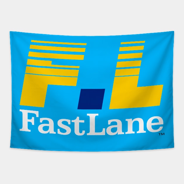 FAST LANE R Tapestry by undergroundART