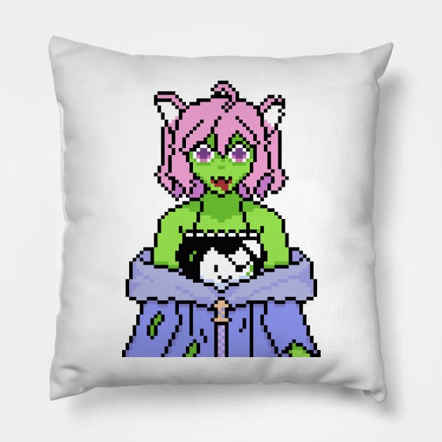 Zombie Nyanners Pillow by rafagars