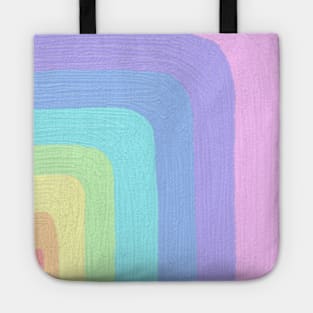 Unicorn pastel shapes watercolor artwork Tote