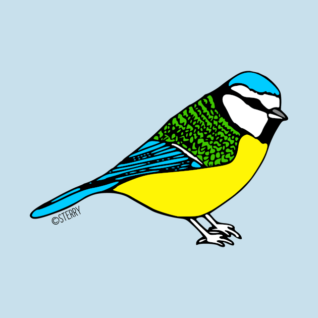 Bluetit by SterryCartoons