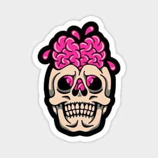 Skull brain heart Magnet