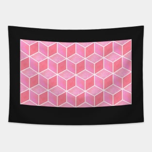 Coral cubes Tapestry