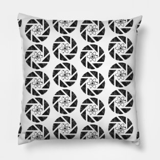 Aperture Lab logo pattern style Pillow