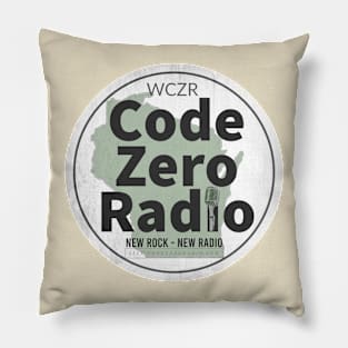 WCZR Distressed Logo Pillow