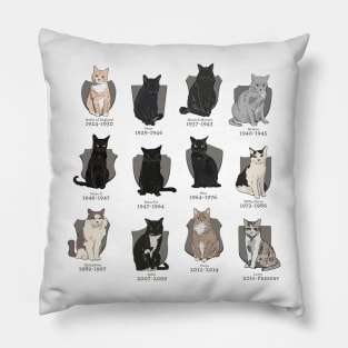 Chief Mouser to the Cabinet Office - Badge Front with Full Portraits on Back Pillow