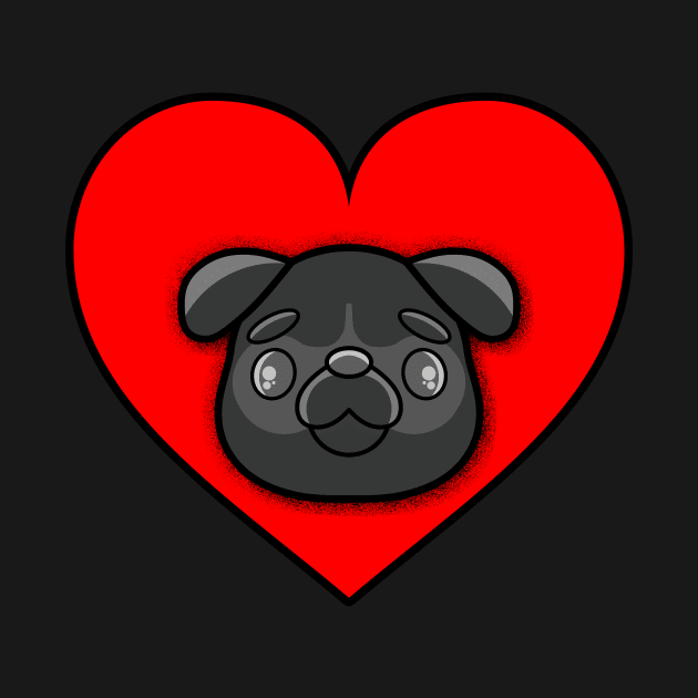 Pug Love 1 by RD Doodles