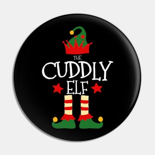 Cuddly Elf Matching Family Group Christmas Party Pajamas Pin