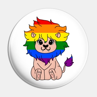 Rainbow Lion Pin