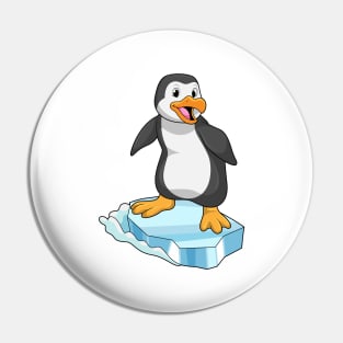 Penguin on Ice floe Pin