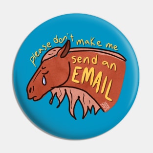 Please don't make me send an email Pin