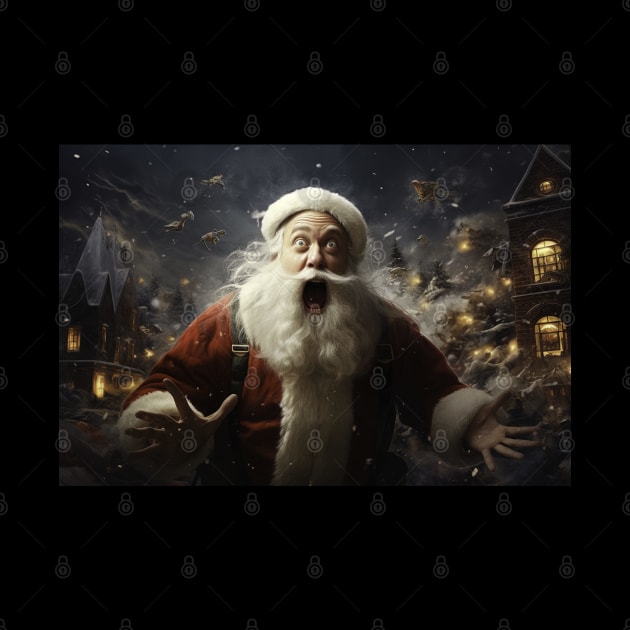 screaming Santa Claus during the Christmas by Maverick Media