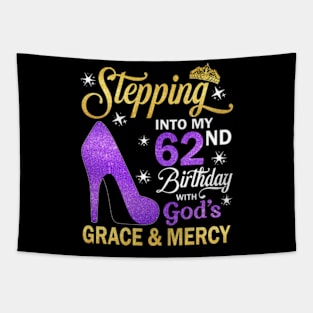 Stepping Into My 62nd Birthday With God's Grace & Mercy Bday Tapestry