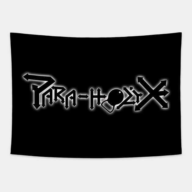 Para-holiX Ghost Logo White Tapestry by ParaholiX