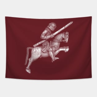 Charging Knight on Horse Tapestry