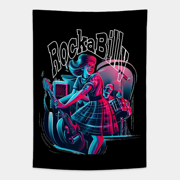 Rockabilly Tapestry by MckinleyArt