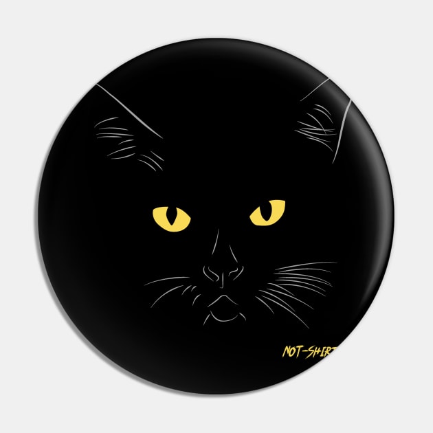 BlackCat Pin by NotShirt