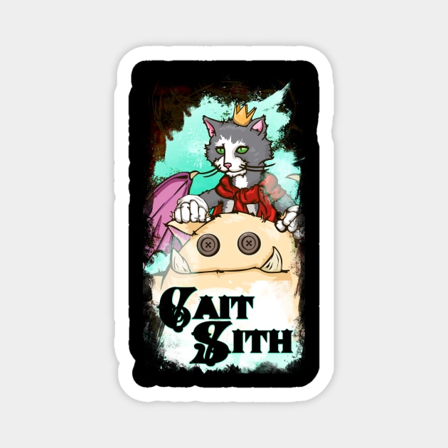 Cait Sith Magnet by Beanzomatic