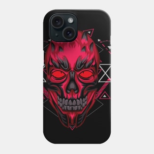 skull head retro Phone Case