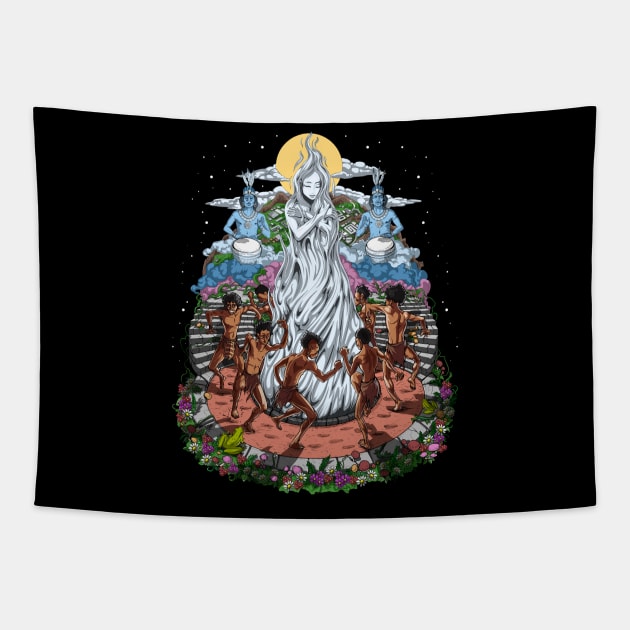 Ayahuasca Ceremony Tapestry by underheaven