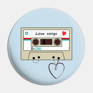 Cassette love songs Pin