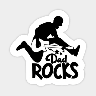 my dad rock  fathers day quotes design. Father's Day  banner and giftcard Magnet