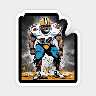 American Football Wide Receiver Magnet