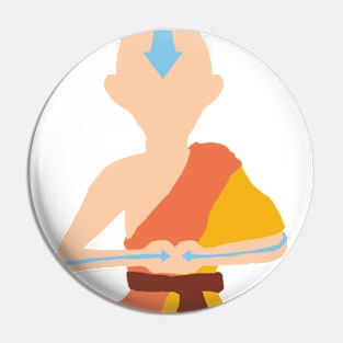 Aang silhouette Pin