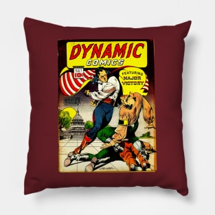 Dynamic Comics #1 Major Victory 1940's Golden Age Comics Pillow