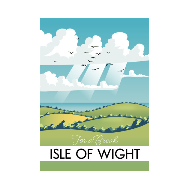 isle of wight travel poster. by nickemporium1