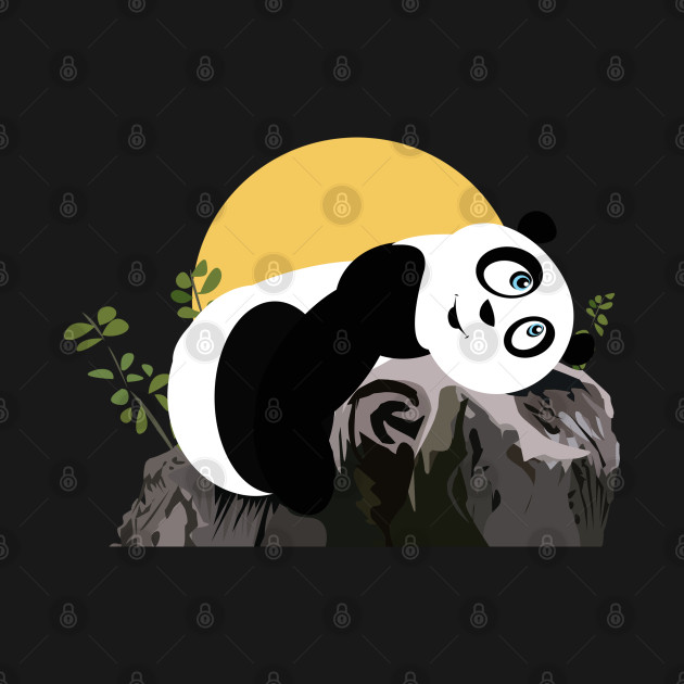 Discover panda relaxing - Panda - T-Shirt