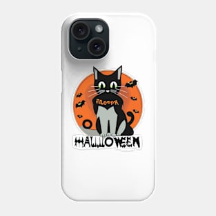 Scary Halloween Cat Phone Case