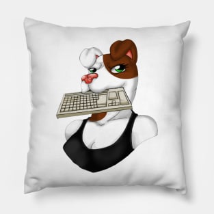 cherry keyboard writer logo Pillow
