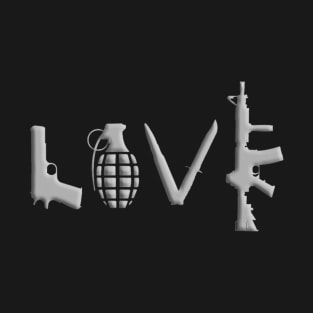 I Love Guns T-Shirt