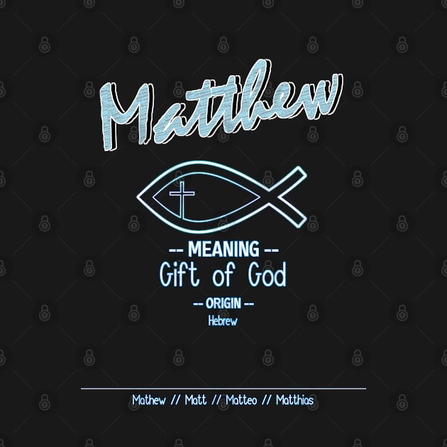 Matthew - Biblical Name Definition by  EnergyProjections