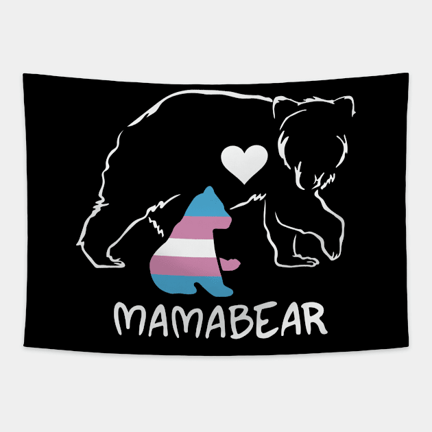 Mommy Bear Art Tapestry by Design Anbay
