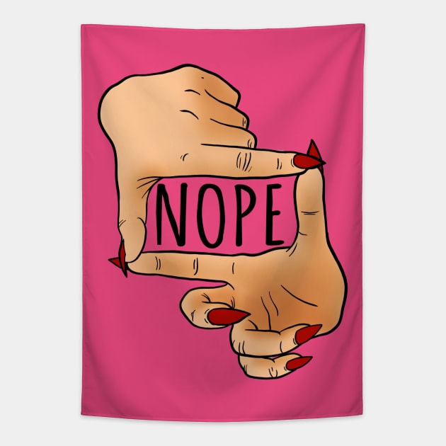 Nope Tapestry by ReclusiveCrafts