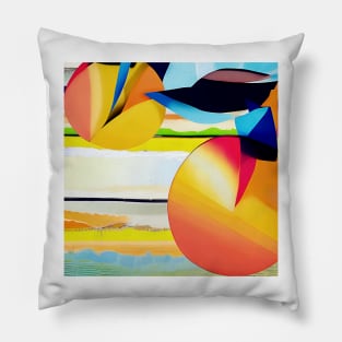 Stylized Valencia Oranges Pillow