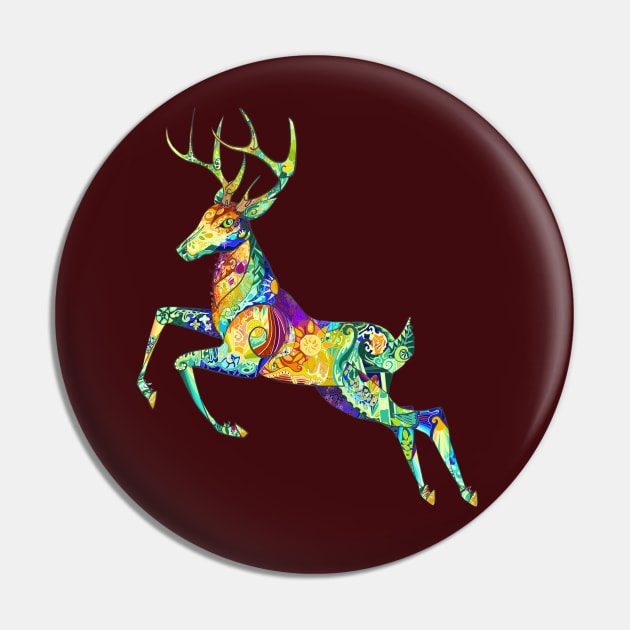 Jumping Deer Pin by Seraphine