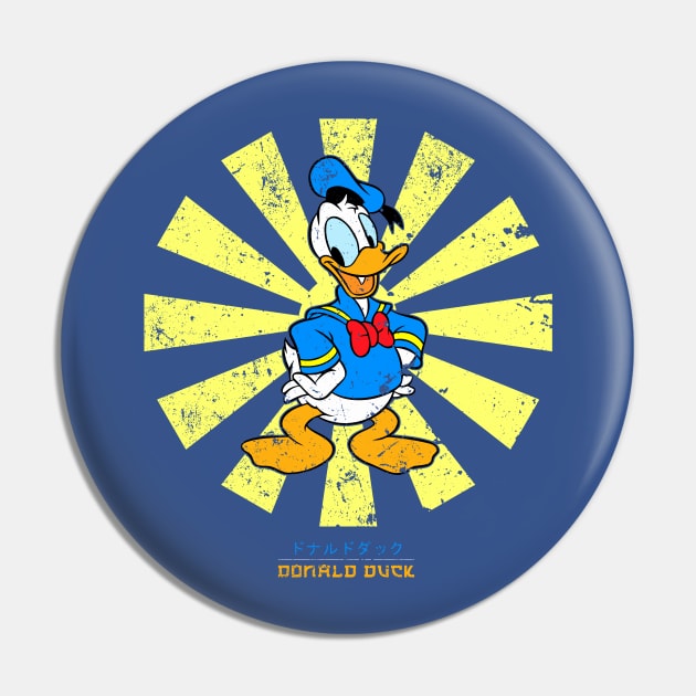 Donald Duck Retro Japanese Pin by Nova5