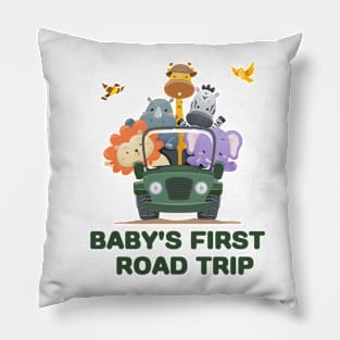 BABY'S FIRST ROAD TRIP Pillow