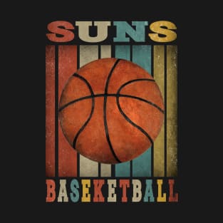 Aesthetic Proud Suns Name Basketball Birthday Vintage Teams T-Shirt