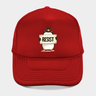 Funny Penguins RESIST Anti-Tariff Protest Hat