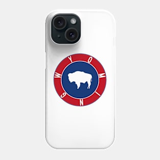 Wyoming Flag Decal Phone Case