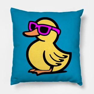 Duck Wearing Sunglasses Pillow