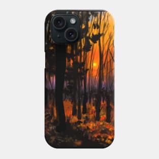 Fall Forest Painting Phone Case