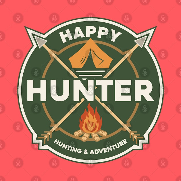 HAPPY HUNTER BADGE by beanbeardy