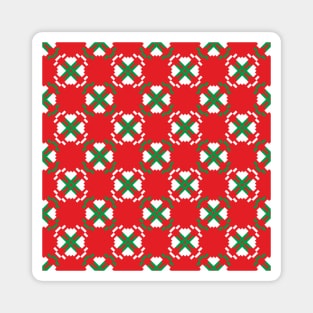 Christmas greeting pattern Magnet