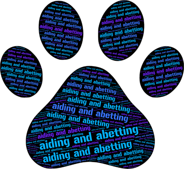 Dog Paw Aiding and Abetting Kids T-Shirt by radiogalaxy