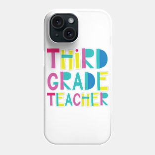 3rd Grade Teacher Gift Idea Cute Back to School Phone Case