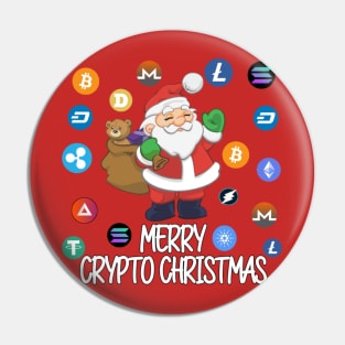 Crypto Christmas Santa Claus Pin